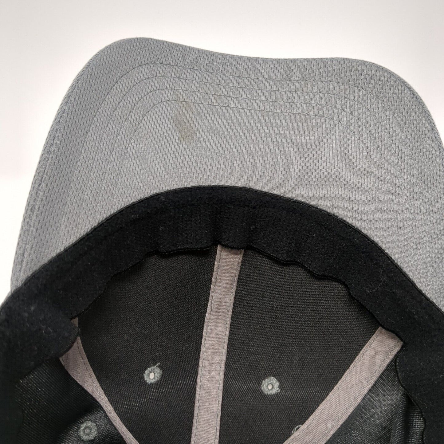 R2R Moto Designs Fitted Hat Gray L/XL Solid Athletic Works 6 Panel