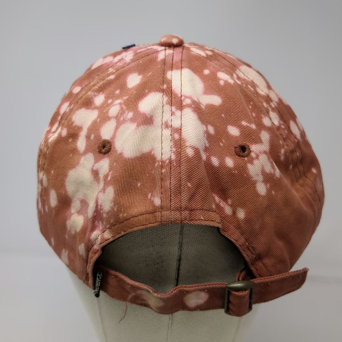 Carbon Elements Baseball Cap Brown One Size Hustle Bleached Acid Wash Cotton Hat