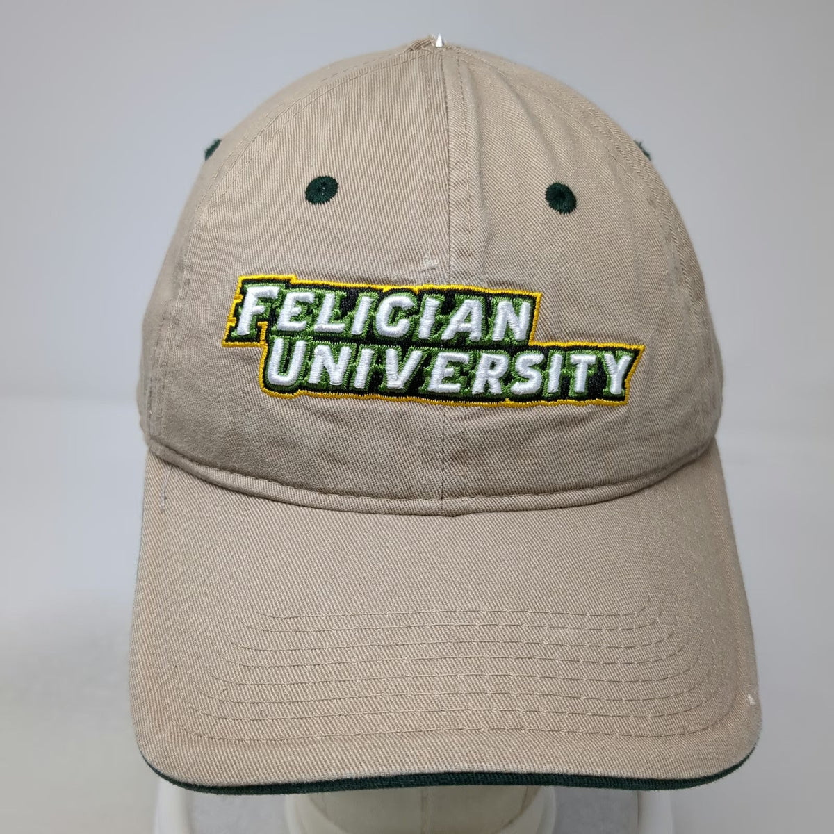 The Game Felician University Baseball Cap Brown One Size Cotton Strapback Hat