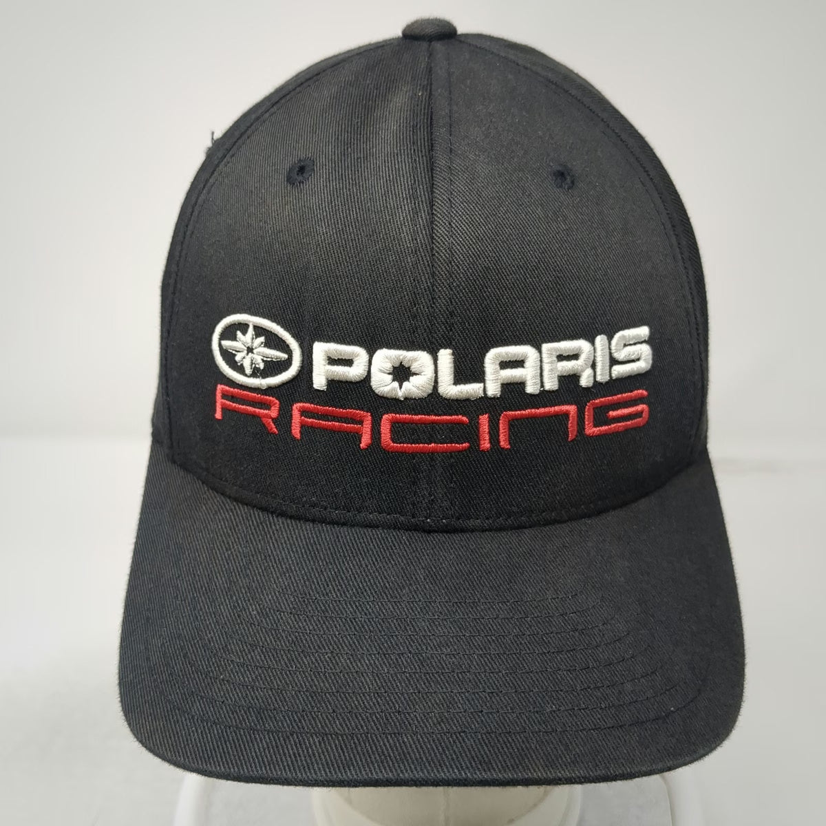 Flexfit Baseball Cap Black S-M Polaris Racing Embroidered Fitted Star Logo Hat