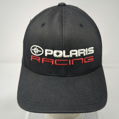 Flexfit Baseball Cap Black S-M Polaris Racing Embroidered Fitted Star Logo Hat