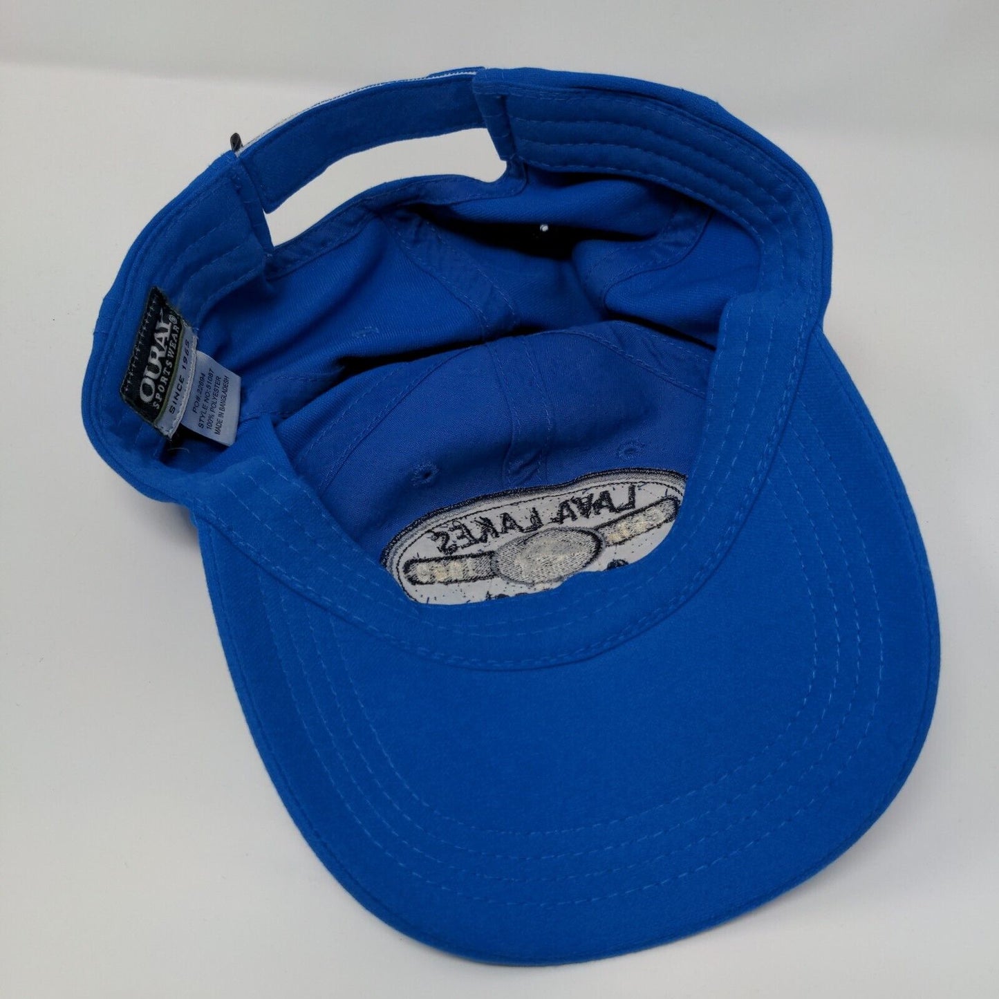 Lava Lakes Oregon Est. 1959 Strapback Hat Blue OS Adjustable Ouray Sports Wear