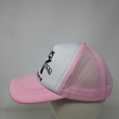 Star Snapback Mesh Back Trucker Hat Pink One Size Adjustable Colorblock