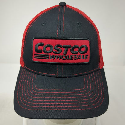 Bamko Trucker Hat Black Red One Size Costco Wholesale Mesh Snapback Patch