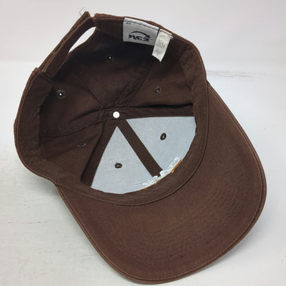 RC2 Case Logo Brown Baseball Cap One Size Strapback Hat Cotton Embroidered