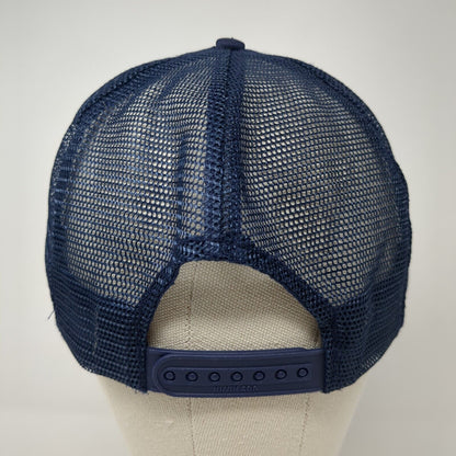 R&K Construction St. Peters MO Snapback Trucker Hat Blue OS Adjustable Mesh Rope