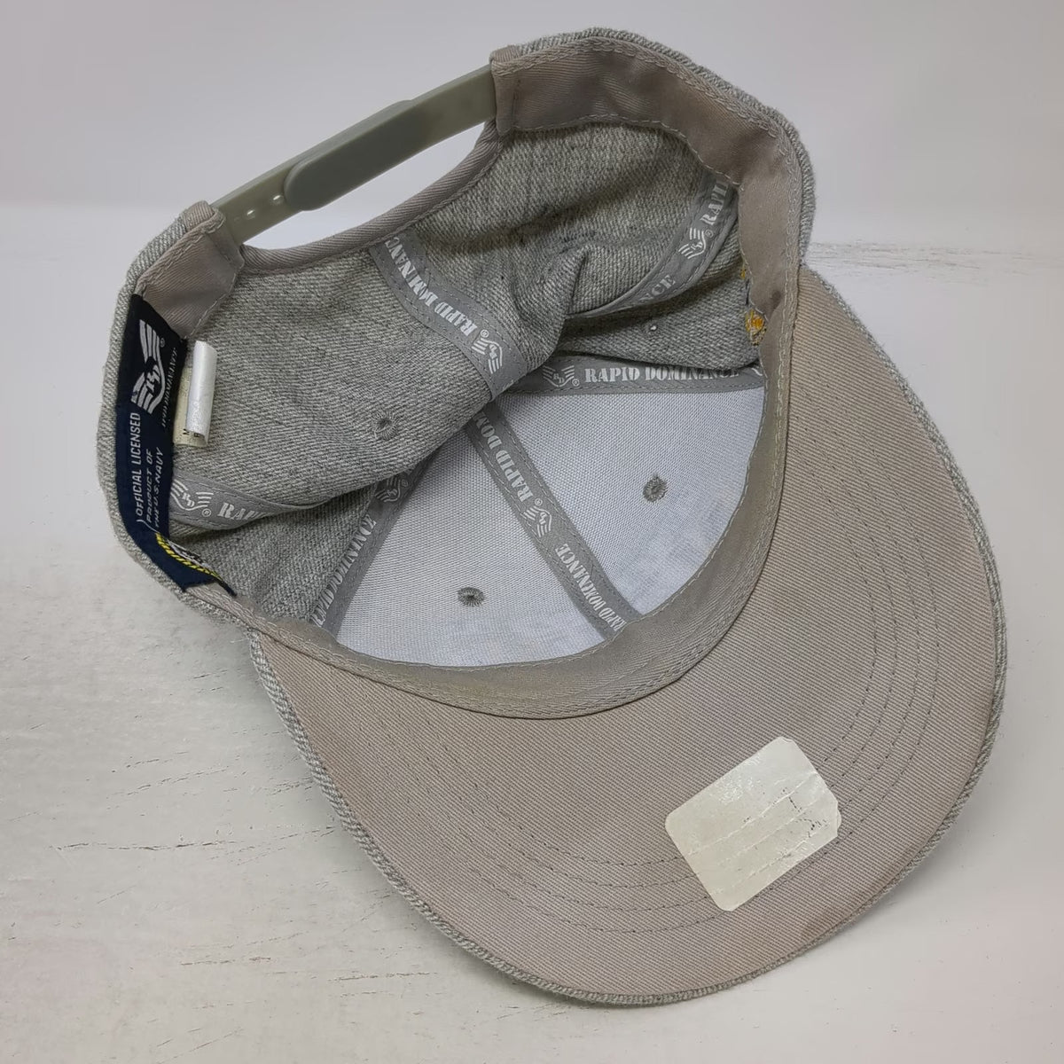 Rapid Dominance Snapback Hat Gray One Size US Navy Wool Blend Official Licensed