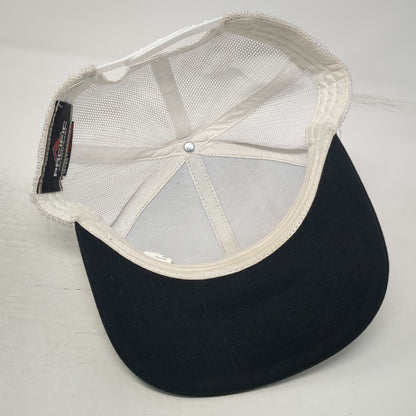Pacific Headwear Trucker Hat Black One Size Mesh Rope Snapback Stitchx Patch