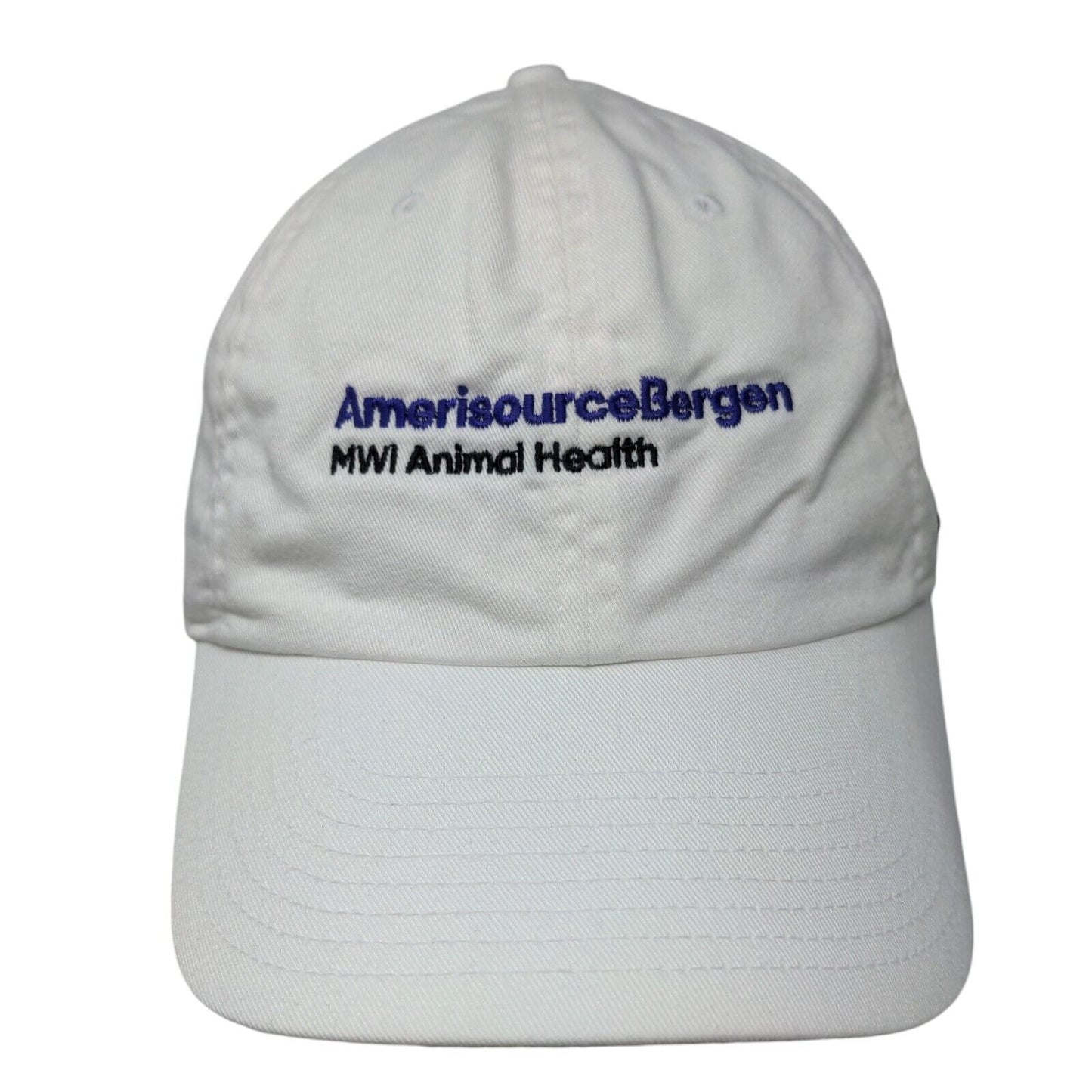 AmerisourceBergen Slideback Hat White OSFM MWI Animal Health Nike Heritage86