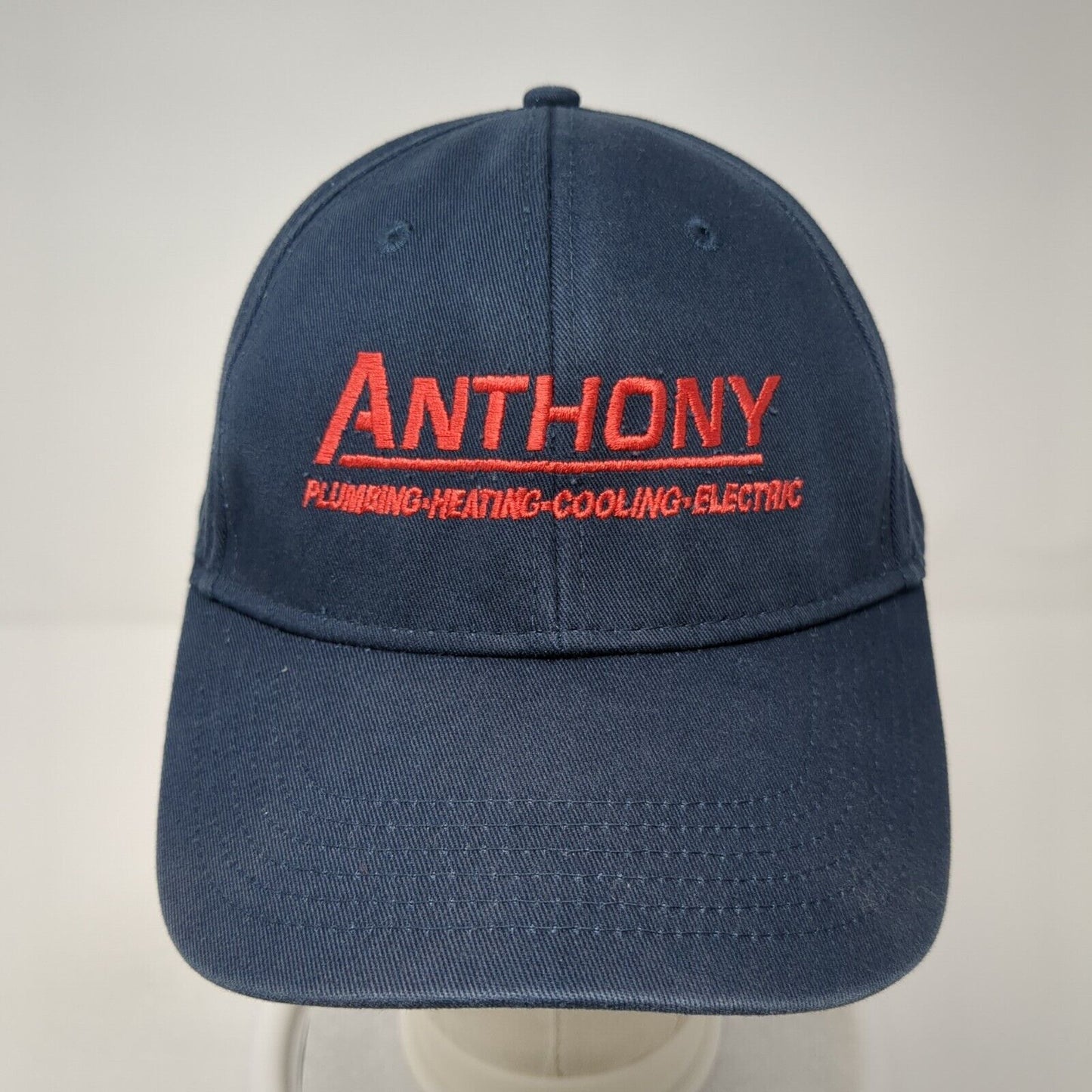 Anthony Plumbing, Heating, Cooling & Electric Strapback Hat Blue One Size
