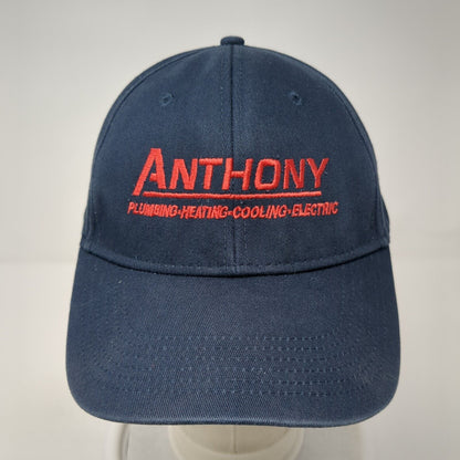 Anthony Plumbing, Heating, Cooling & Electric Strapback Hat Blue One Size