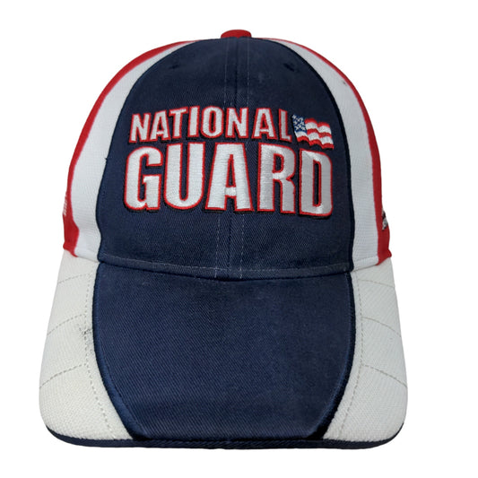 NASCAR National Guard AMP Energy Strapback Hat Red White Blue Adjustable #88