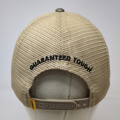 DeWalt Trucker Hat Brown One Size Camo Mesh Snapback Guaranteed Tough Foliage