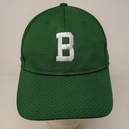 Augusta Sportswear Men's Strapback Hat Green Mesh Size Adult Embroidered B Logo