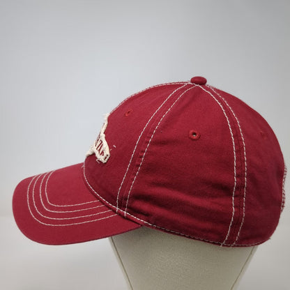 Jacobson Hat Baseball Cap Red One Size Ft Worth Zoo Patch Contrast Stitching