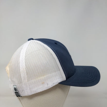 Salty Crew Fish Patch Snapback Mesh Back Trucker Hat Blue One Size Colorblock