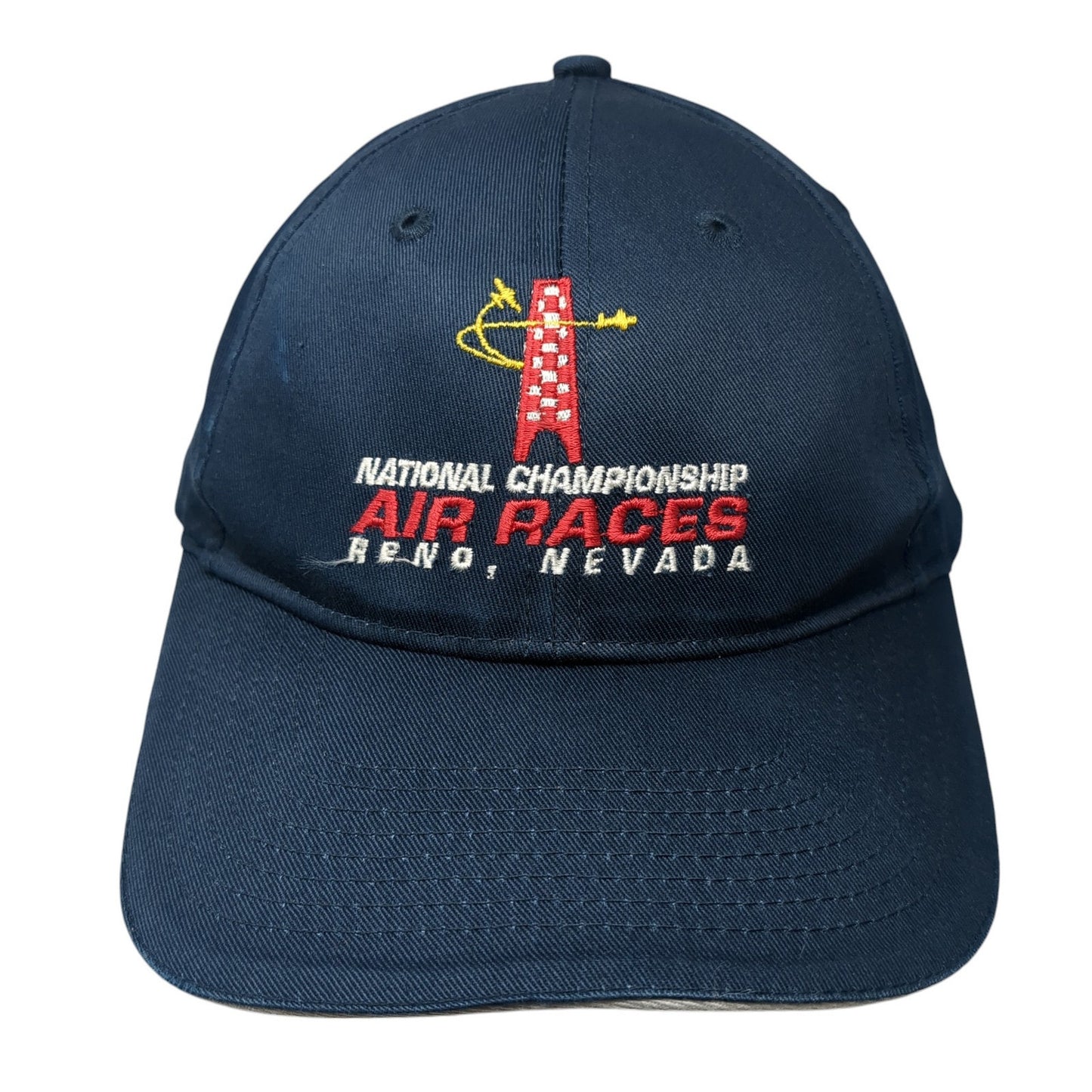 National Championship Air Races Strapback Hat Blue One Size Adjustable