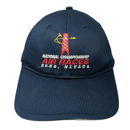 National Championship Air Races Strapback Hat Blue One Size Adjustable