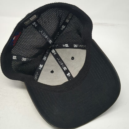 New Era San Francisco Giants MLB Baseball Cap Black M Mesh Back Stretch Fit Hat