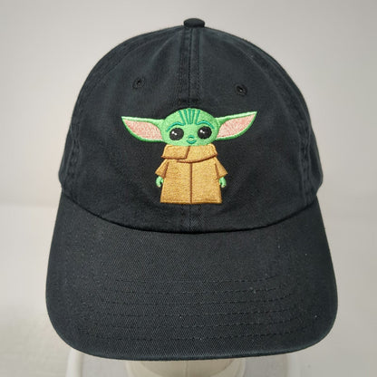 Star Wars Baseball Cap Black One Size Grogu Baby Yoda Embroidered Adjustable Hat