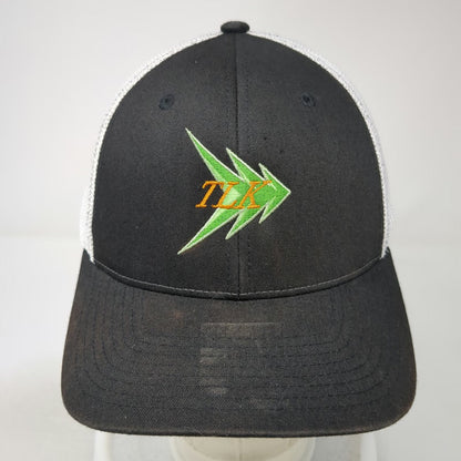 Richardson Baseball Cap Black XL Mesh Back Stretch Fit TLK Logo Embroidered Hat