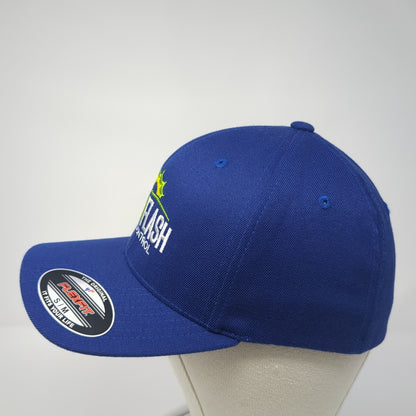Green Flash Pest Control Airsman Baseball Cap Blue Medium Flexfit Port Authority