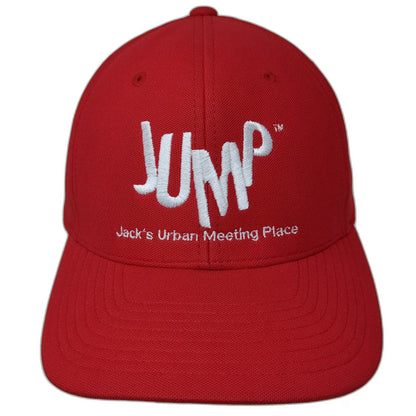 Port Authority Baseball Cap Red One Size Jack's Urban Meeting Place Hat Flexfit