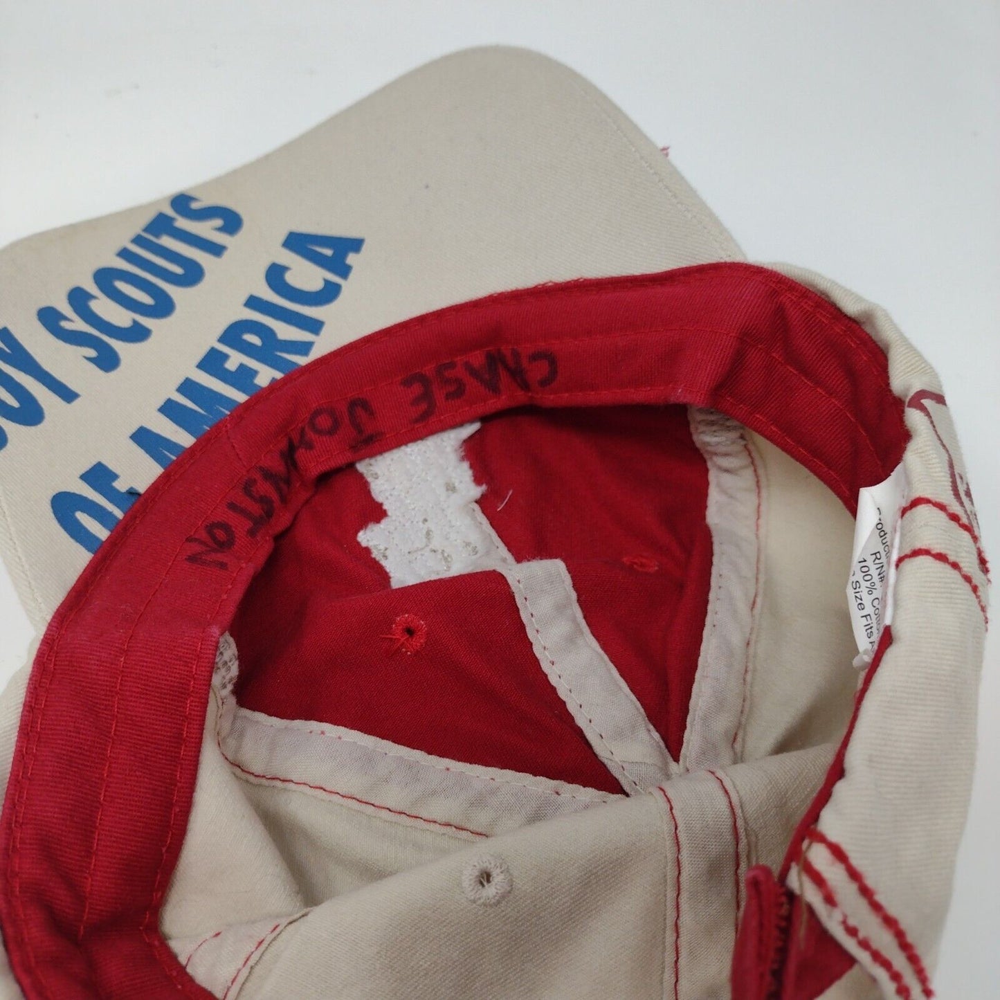 BSA Boy Scouts of America Strapback Hat Multi OSFA Colorblock 6 Panel