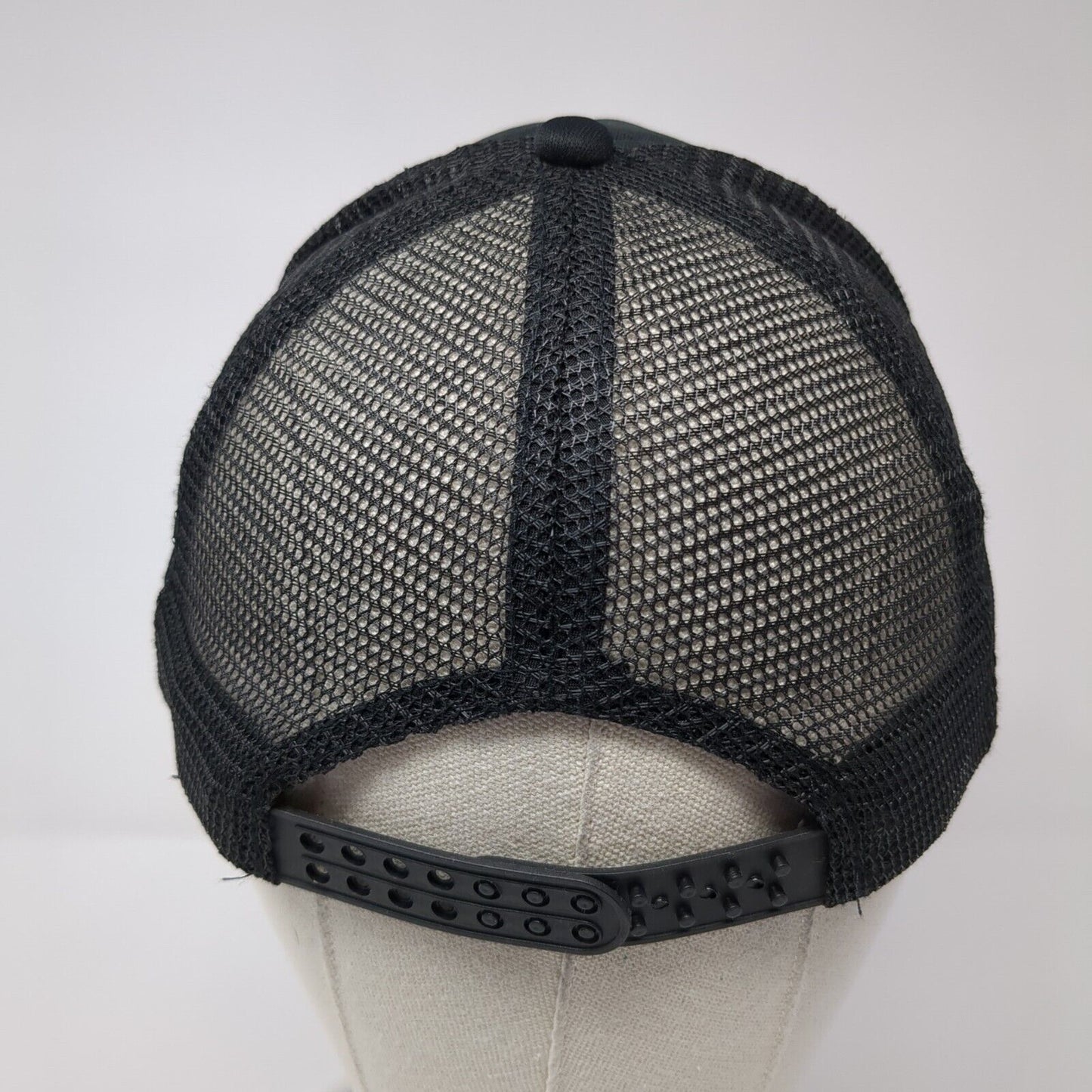 Unbranded Snapback Mesh Back Trucker Hat Black One Size Blank Adjustable