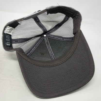 In the Bag Trucker Hat Gray One Size Sasquatch Golf Patch Mesh Back Snapback