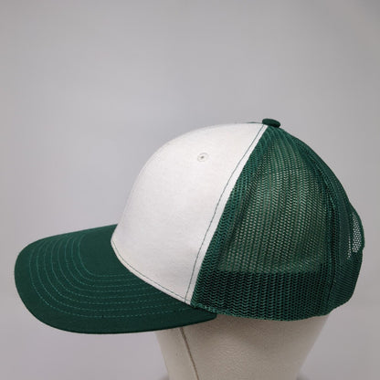 Home Idaho Snapback Trucker Hat Green One Size Adjustable Mesh Back Richardson
