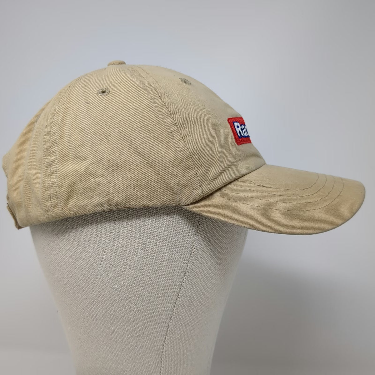 RaceTrac Gas Station Logo Baseball Cap Beige One Size Strapback Cotton Hat