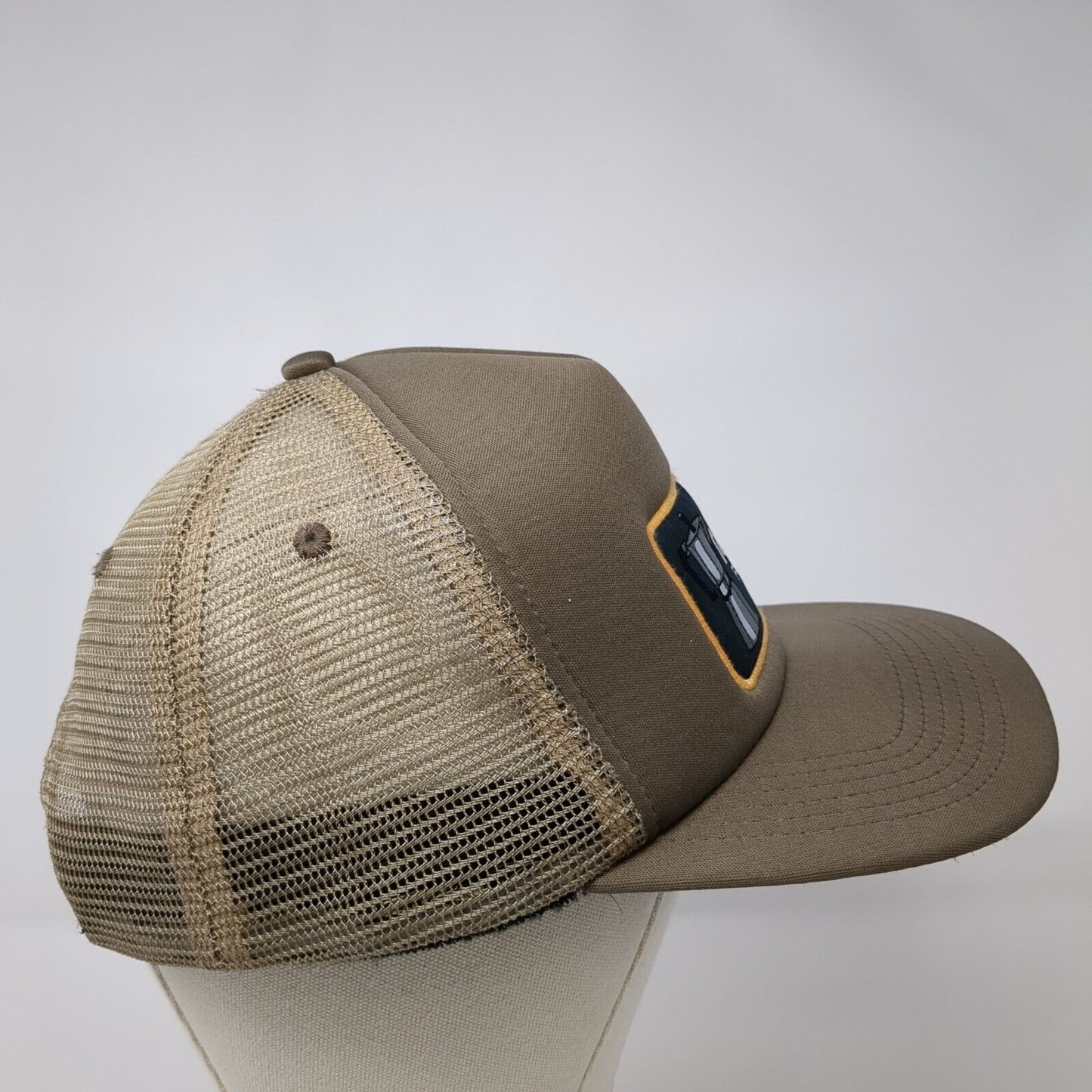 Coffee Flylow Snapback Trucker Hat Brown OSFM Adjustable Mesh Back Home Grown