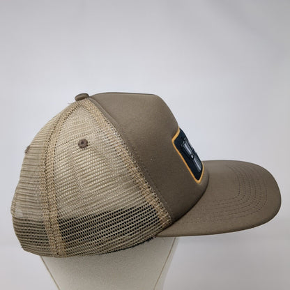 Coffee Flylow Snapback Trucker Hat Brown OSFM Adjustable Mesh Back Home Grown