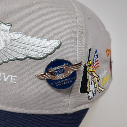Ghost Squadron CAF Pin Strapback Hat Gray One Size Bomber Command