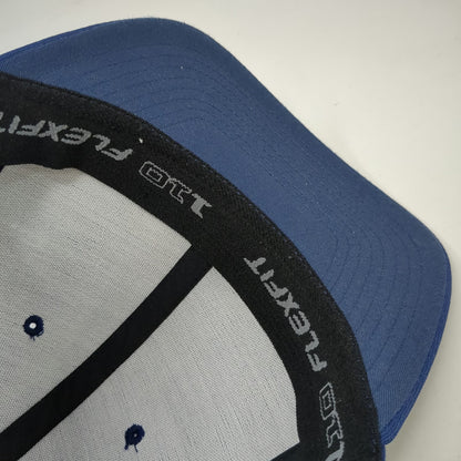 Yupoong Baseball Cap Blue One Size Sunroc Logo Flexfit 110 Adjustable Hat