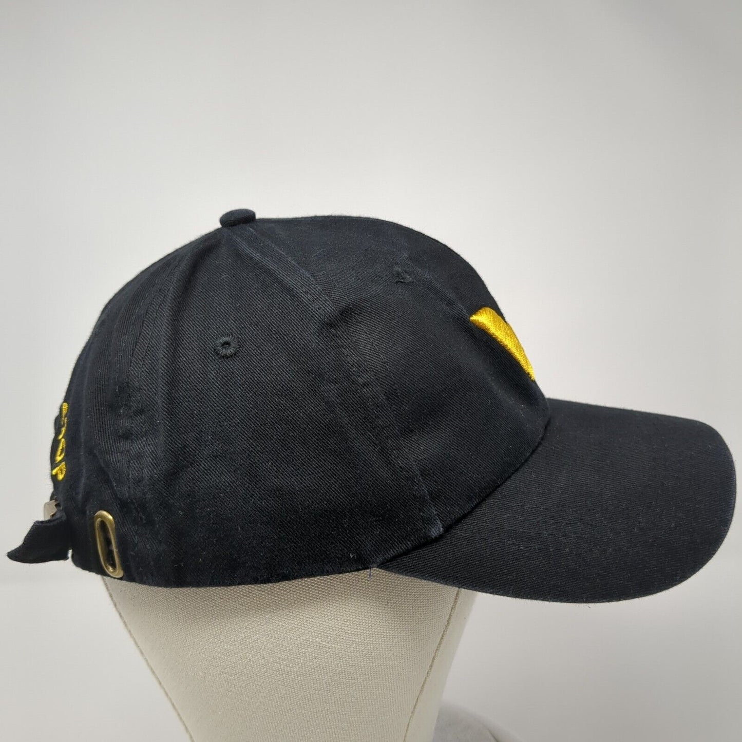 Van Thinh Rest Stop Slideback Hat Black One Size Adjustable Embroidered