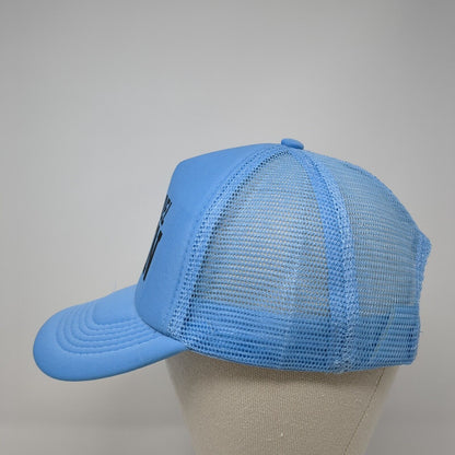 Playa Del Carmen Mexico Snapback Trucker Hat Blue One Size Adjustable Mesh Back