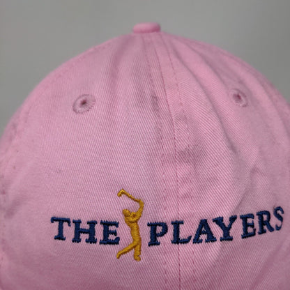 The Players Golf Slideback Hat Pink OSFA Embroidered Adjustable 6 Panel
