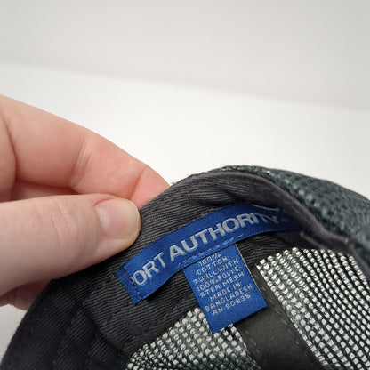 Kuna Dental Snapback Trucker Hat Black One Size Mesh Back Port Authority