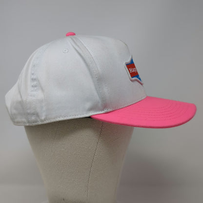 Happy Dad 5 Panel White Pink Blue Red One Size Hard Seltzer Logo Snapback Hat
