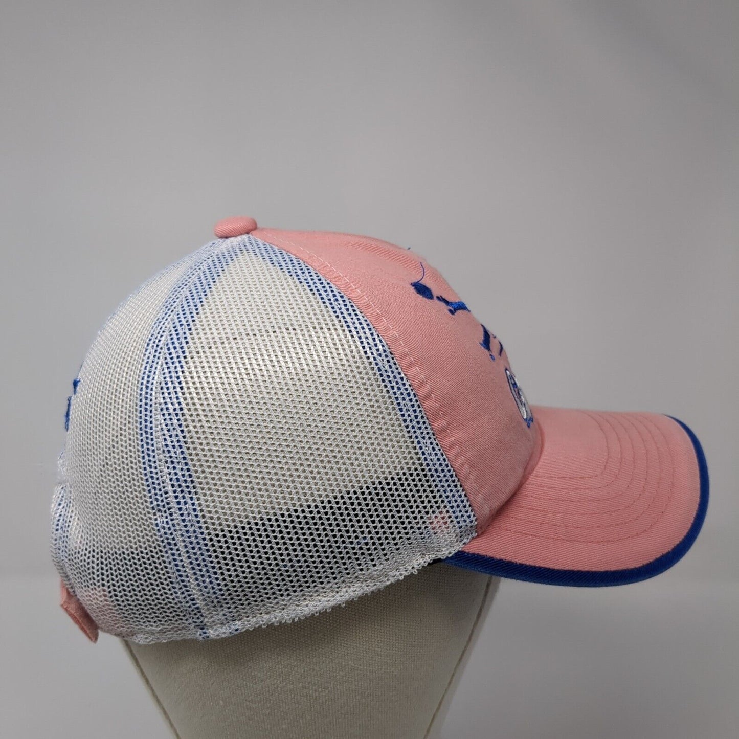 Calcutta Strapback Trucker Hat Pink One Size Mesh Back Adjustable