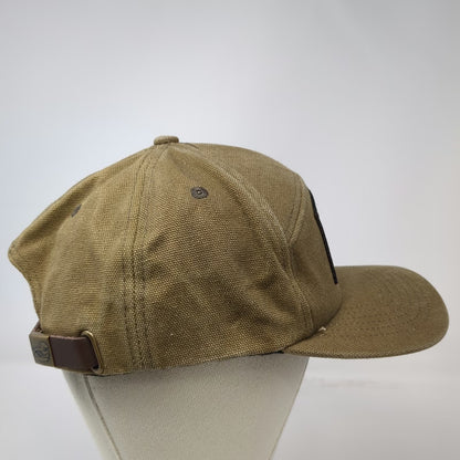 Dixie Decoys Baseball Cap Brown Cotton Canvas Leather Strapback Duck Patch Hat