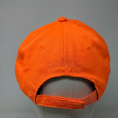 Remington Men's Strapback Hat Bright Orange Size OSFM Embroidered Logo