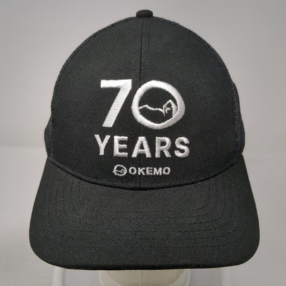 Vail Resorts Trucker Hat Black One Size Okemo 70 Years Staff Pepsi Vermont Logo