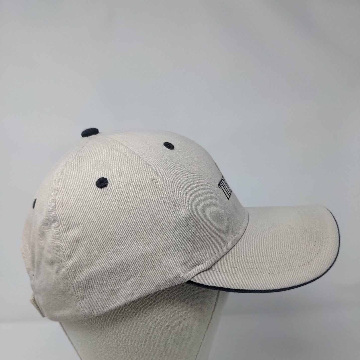 Tidewater Strapback Hat Tan OSFA Embroidered American Dry Goods