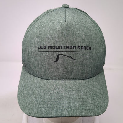 Pukka Jug Mountain Ranch 5 Panel Green Hat One Size Snapback Perforated Mesh
