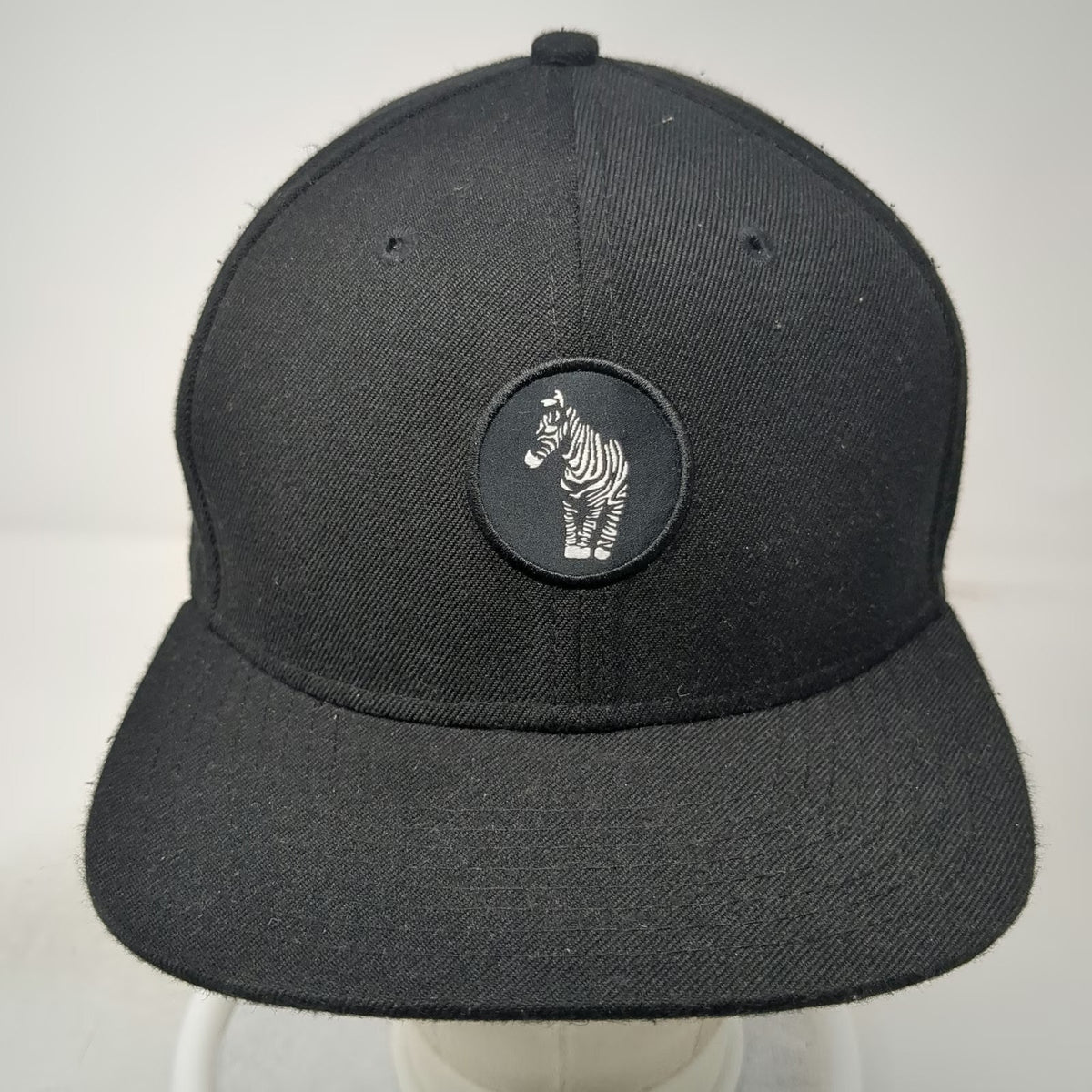 Yea.Nice Snapback Black One Size Hat Zebra Patch Flat Brim Structured 6-Panel