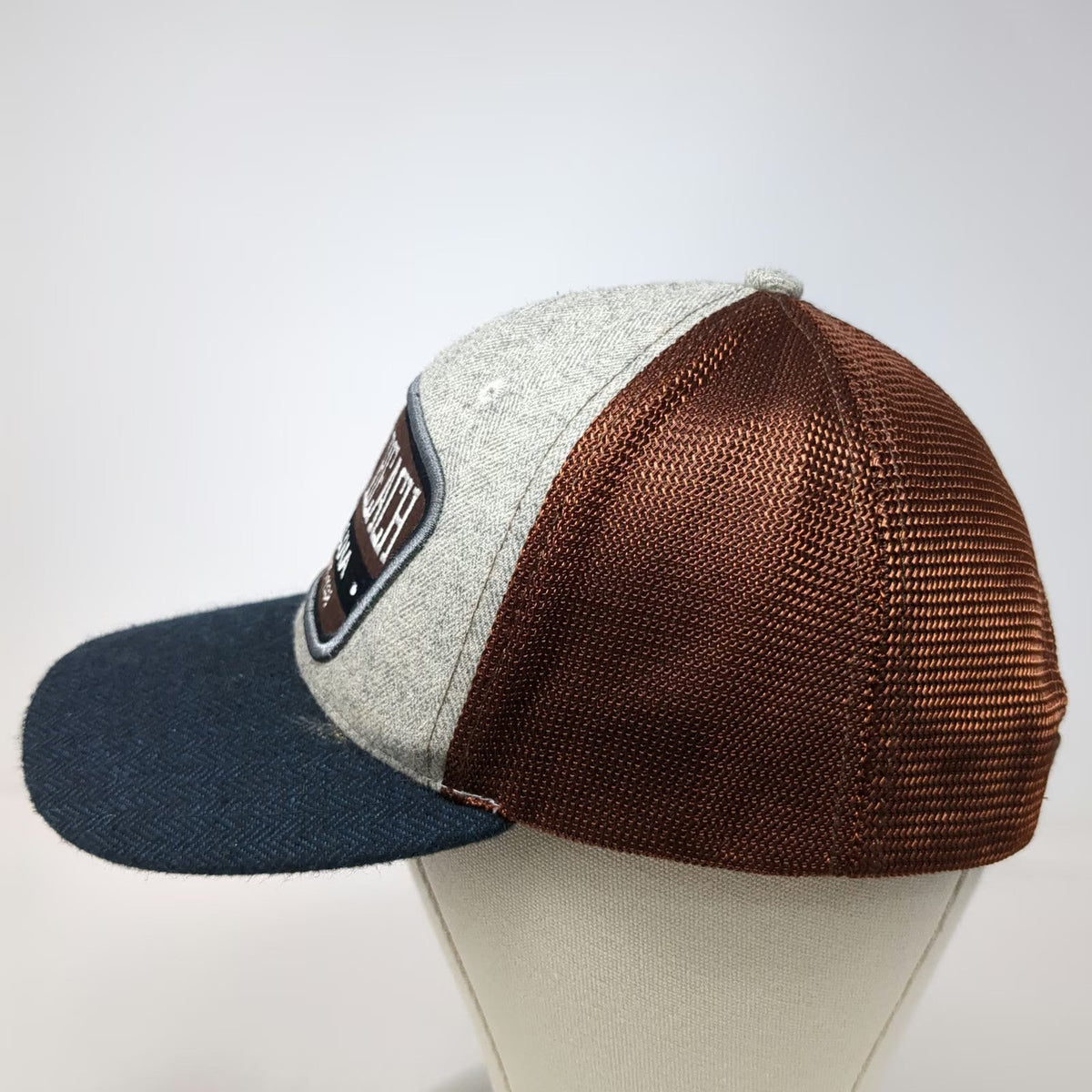 CSI Baseball Cap Gray Blue Brown One Size Myrtle Beach S. Carolina Mesh Back Hat