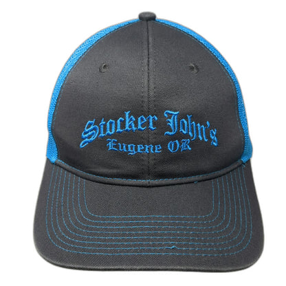 Port Authority Trucker Hat Black Blue One Size Stocker Johns Eugene OR Snapback